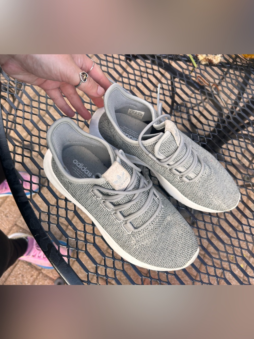 Adidas tubular shadow sneakers grey